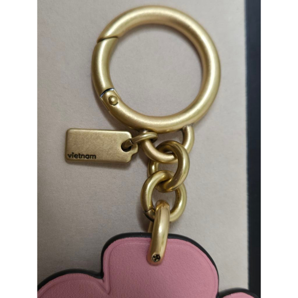 NWOT Coach Pink Tea Flower Charm - Picture 6 of 6